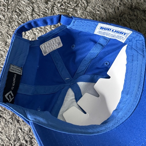 Dilly Dilly Bud Light Hat Cap Adjustable Strap Blue Logo - Picture 6 of 7